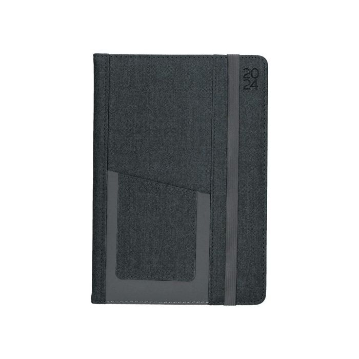 Agenda Encuadernada Liderpapel Saria A5 2025 Dia Pagina Color Negro Papel 70 gr 1