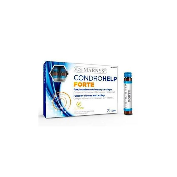 MARNYS Condrohelp Forte Viales con Colágeno, Condroitina, Glucosamina y Cúrcuma para Articulaciones 7 Unidades