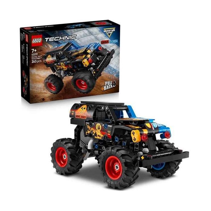 Juego de construccion monster jam grave digger fuego y hielo lego technic 2