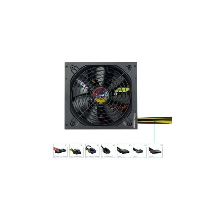 TooQ TQAPOLO-650SP Fuente de Alimentación ATX 650W con PFC Activo, Ventilador silencioso 140mm, Crossfire SLI 0 TooQ TQAPOLO-650SP Fuente de Alimentación ATX 650W con PFC Activo, Ventilador silencioso 140mm, Crossfire SLI 0