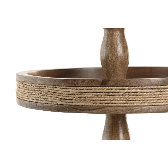 DKD Home Decor Centro de Mesa Cottage Indianrope de Mango y Cuerda Marrón 38 x 63 x 38 cm 2