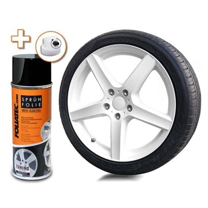 Foliatec FO2069 Goma Líquida Spray Film Blanco Brillante 400 mL - Revestimiento Protector, Fácil de Quitar para Coche, Moto y Hogar Foliatec FO2069 Goma Líquida Spray Film Blanco Brillante 400 mL - Revestimiento Protector, Fácil de Quitar para Coche, Moto y Hogar