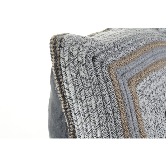 Cojin Boho DKD Home Decor Gris Natural 10 x 40 x 40 cm 1 Cojin Boho DKD Home Decor Gris Natural 10 x 40 x 40 cm 1