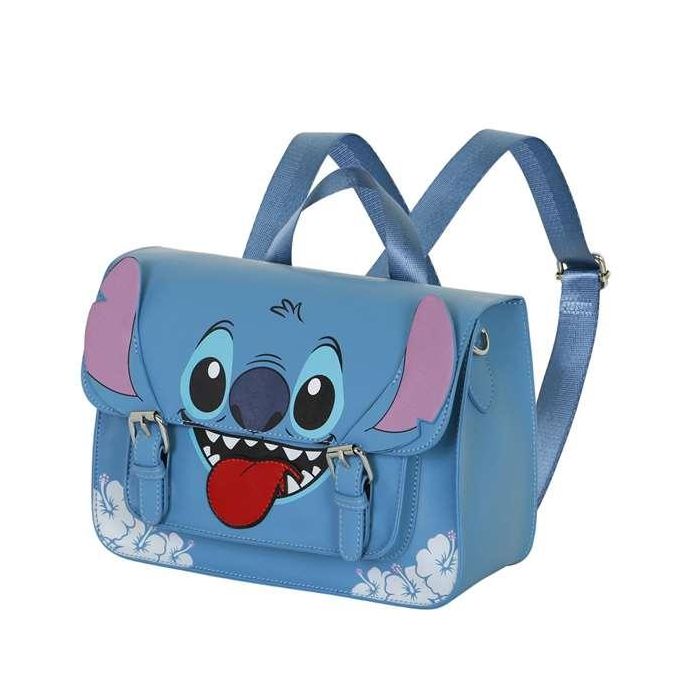 Karactermania Bolso-Mochila Satchel Lilo y Stitch Tongue Azul 27 x 11,5 x 20 cm
