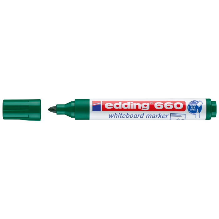 Edding Marcador Pizarra Blanca 660 Rellenable Verde (Set de 10) (Set de 10) 1 Edding Marcador Pizarra Blanca 660 Rellenable Verde (Set de 10) (Set de 10) 1