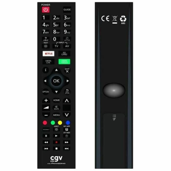 CGV CGV3322103009603 Mando a Distancia de Repuesto para Televisor Panasonic FIDELIO, Listo para usar, Sin Programación.