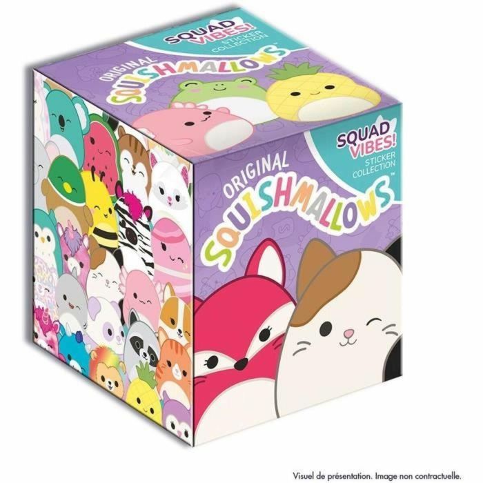 Panini PAN8051708005752 Caja de 36 bolsillos Squishmallows con 180 pegatinas
