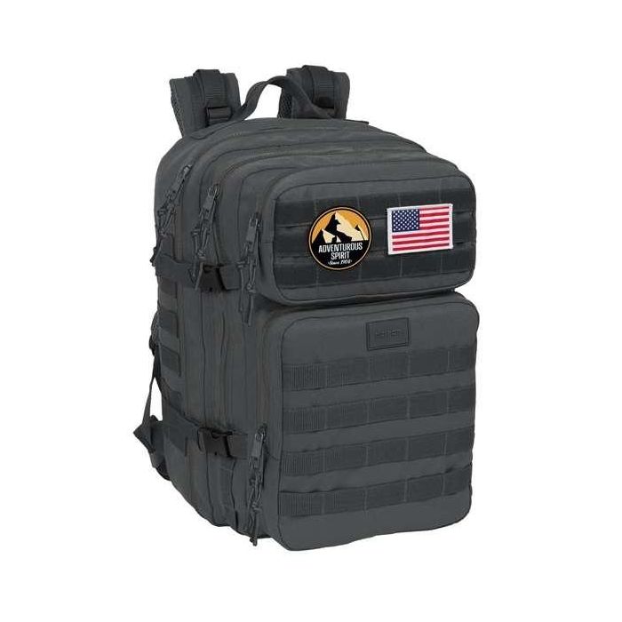 Mochila militar portatil 15,6'' safta basic "gris" 30x48x23cm 5 Mochila militar portatil 15,6'' safta basic "gris" 30x48x23cm 5