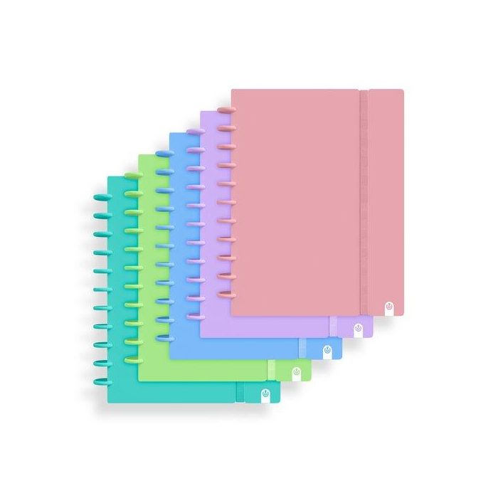 Bloc Carchivo Ingeniox Pastel Tapa Pp Foam A4 80H 100G Cuadric.5X5 Surtido (5.Col) (Set de 10)