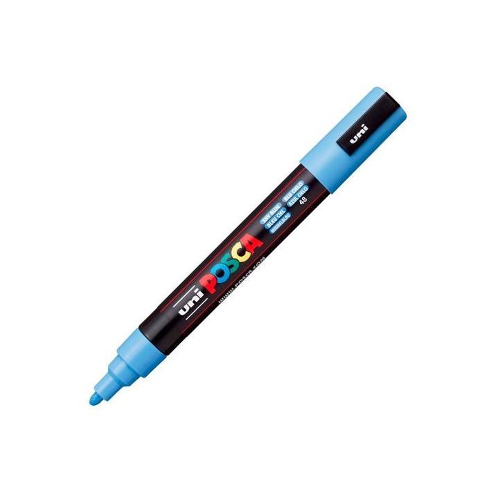 POSCA Pc-5M Marcador No Permanente Punta Bala 1,8-2,5 mm Azul Cielo