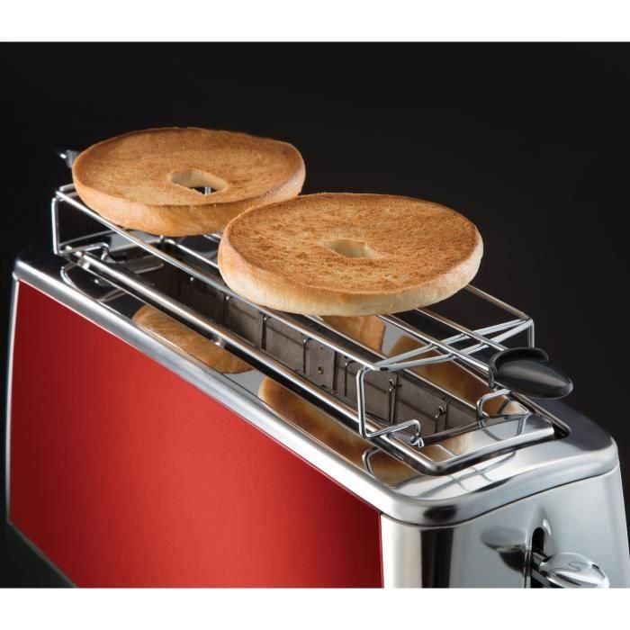 Russell Hobbs 23250-56 Tostadora Luna Rojo Solar con Tecnología Fast Toast 55% más rápida, Rendija Larga y Lift'n Look 3 Russell Hobbs 23250-56 Tostadora Luna Rojo Solar con Tecnología Fast Toast 55% más rápida, Rendija Larga y Lift'n Look 3