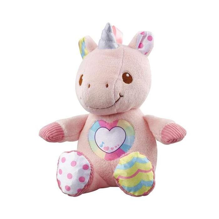 El unicornio cantarin peluche con luz sonido y diferentes texturas (3-36 meses) 20x28x12 cm 3