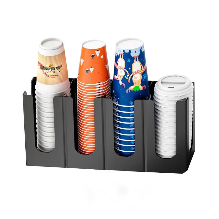 Organizador de Vasos y Tapas My Bar - 4 Secciones (8 Unidades) 1 Organizador de Vasos y Tapas My Bar - 4 Secciones (8 Unidades) 1