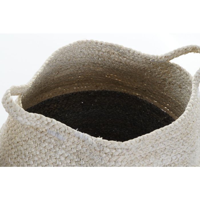 Cesta Boho DKD Home Decor Gris Natural 40 x 38 x 40 cm Set de 2 3 Cesta Boho DKD Home Decor Gris Natural 40 x 38 x 40 cm Set de 2 3