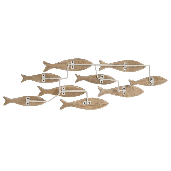 DKD Home Decor Decoración de Pared Multicolor 53 x 17 x 4.5 cm (2 Unidades) Paulownia Metal DKD Home Decor Decoración de Pared Multicolor 53 x 17 x 4.5 cm (2 Unidades) Paulownia Metal