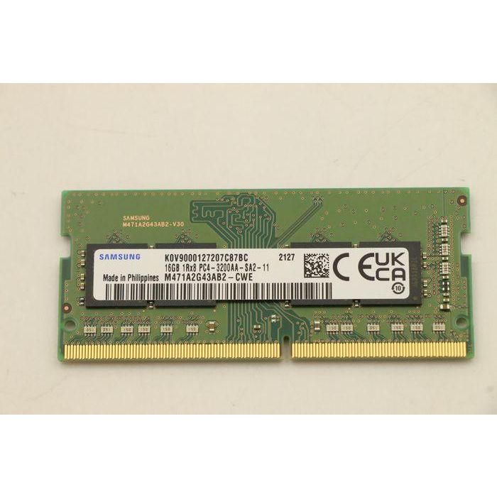 Lenovo Módulo Memoria RAM 16GB DDR4 SoDIMM 3200MHz PC4-25600 CL22 1.2V para Portátiles Lenovo & ThinkPad 2 Lenovo Módulo Memoria RAM 16GB DDR4 SoDIMM 3200MHz PC4-25600 CL22 1.2V para Portátiles Lenovo & ThinkPad 2