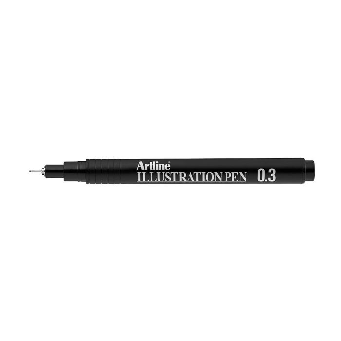 Rotulador Artline Calibrado Micrometrico Negro Illustration Pen Ek-283Iln Punta Poliacetal 0,3 mm 12 unidades 1