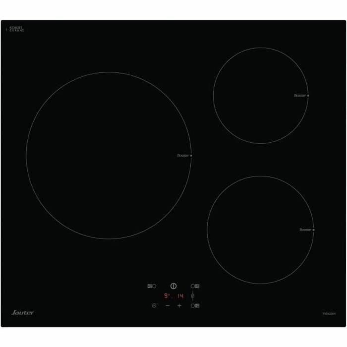 SAUTER SI934B - Placa de inducción - 3 fuegos - 8300W - L60 cm - Negro SAUTER SI934B - Placa de inducción - 3 fuegos - 8300W - L60 cm - Negro