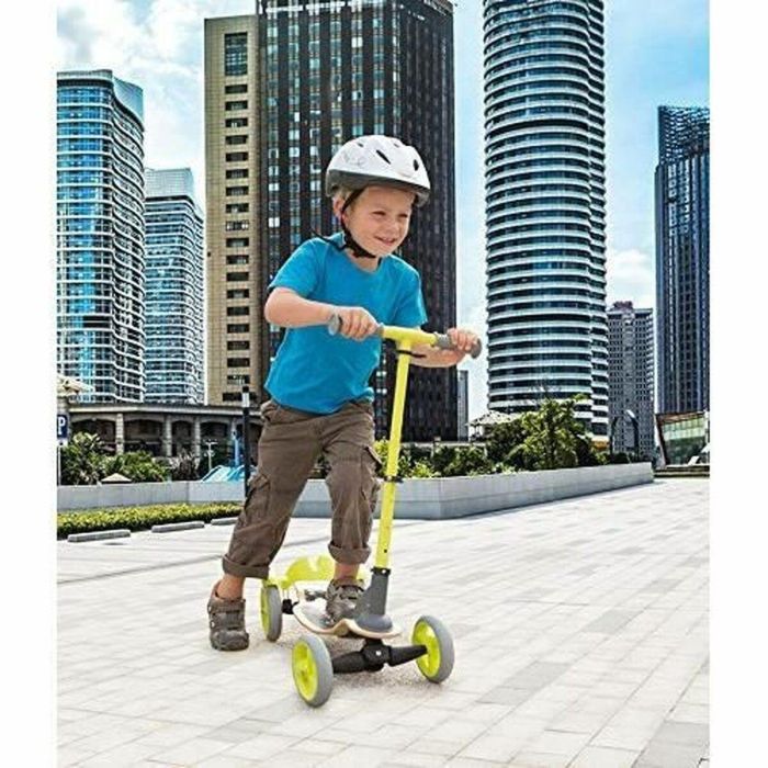 Smoby Patín de Madera de 4 Ruedas - Plegable y Manillar Ajustable - Soporta hasta 50 kg - Para Niños +5 Años 1