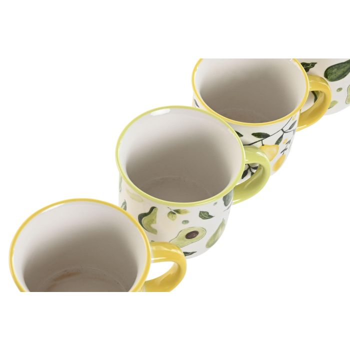 Mug Mediterraneo DKD Home Decor Verde Amarillo 9.5 x 8.5 x 12.5 cm (12 Unidades) 2 Mug Mediterraneo DKD Home Decor Verde Amarillo 9.5 x 8.5 x 12.5 cm (12 Unidades) 2