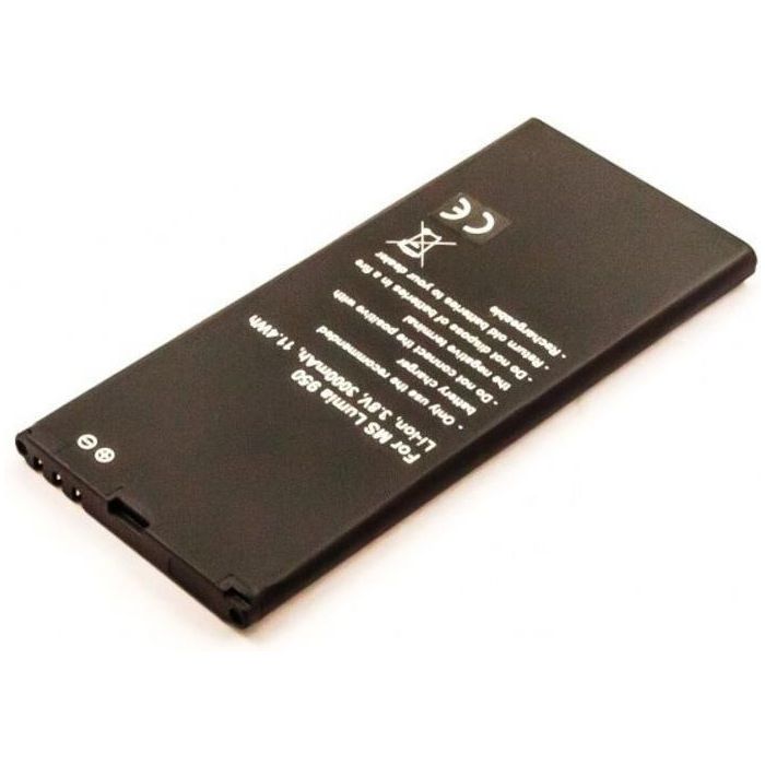 CoreParts Batería para Nokia Lumia 950, 11.1Wh Li-ion 3.7V 3000mAh 2