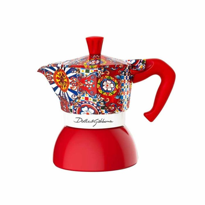 Cafetera Italiana Bialetti MOKA D&G Rojo Aluminio 2 Tazas 2 Cafetera Italiana Bialetti MOKA D&G Rojo Aluminio 2 Tazas 2