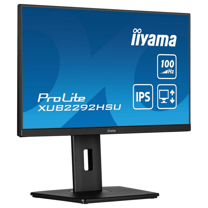 Iiyama ProLite XUB2292HSU-B6 Monitor 21.5" Full HD IPS 100Hz 0.4ms Mate Negro Altavoces Pivotante 8