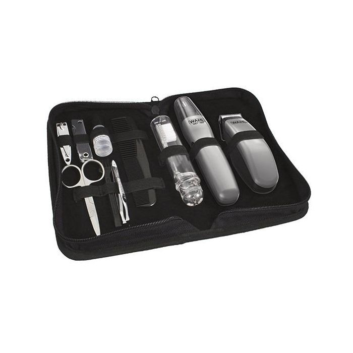 Wahl 9962-1816 Cortabarbas + Recortadora de Nariz, Orejas y Cejas Travel Kit 3