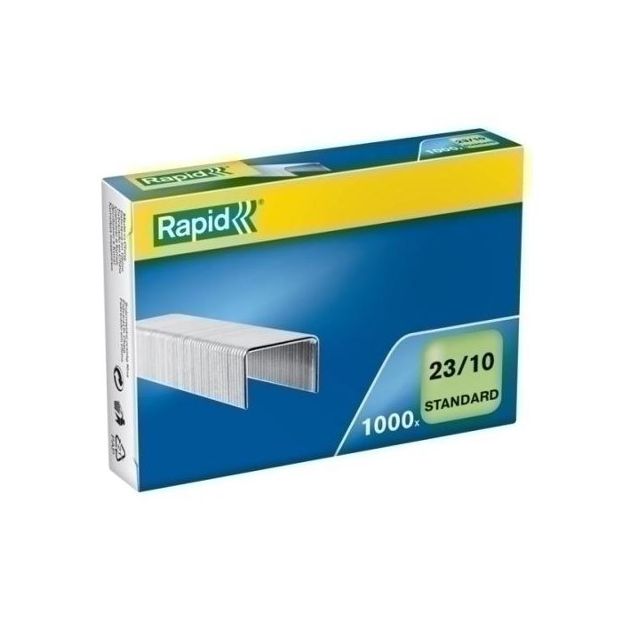 Grapas Rapid Standard 23/10 Mm. Galvanizada Caja De 1000