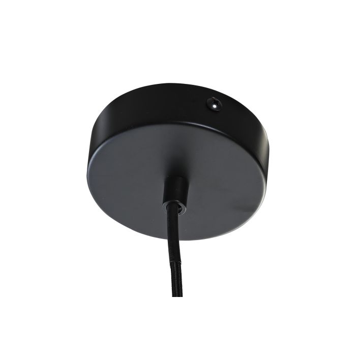 DKD Home Decor Lámpara de Techo Mediterráneo Marrón Cuerda y Metal 24x24x15 cm E27 50W con 1 Bombilla (4 Unidades) 3