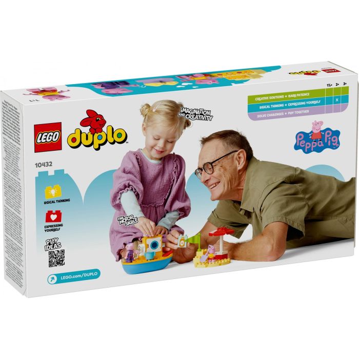 LEGO 10432 Duplo Peppa Pig Excursión en Barco con Abuelo Pig - Juguete de Construcción Acuático Flotante para Niños +2 Años 9