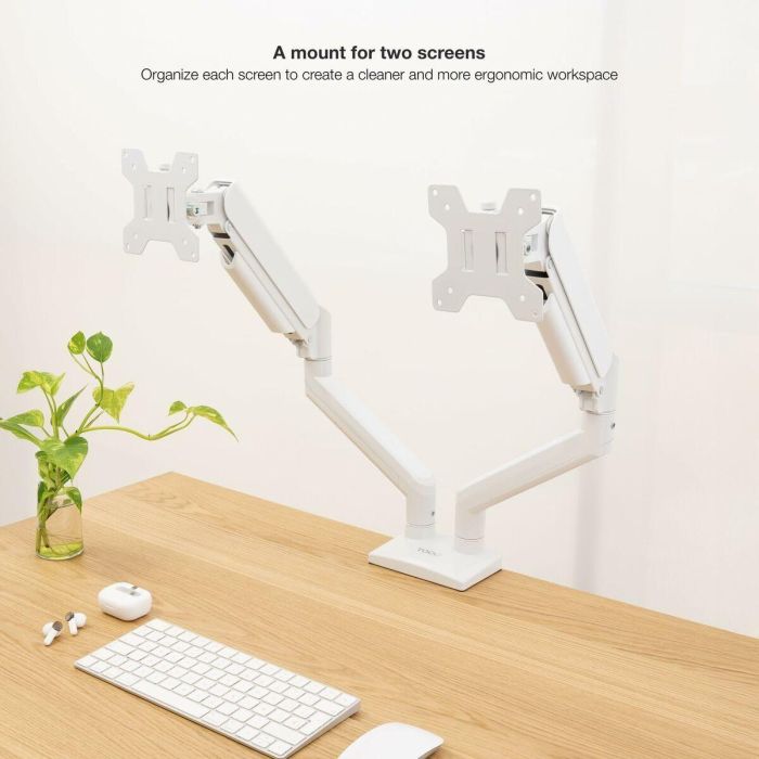 TooQ DB1434TNR-W Soporte de Escritorio para Monitor 13"-34" (2 pantallas) Pinza/Atornillado 10kg Blanco 2 TooQ DB1434TNR-W Soporte de Escritorio para Monitor 13"-34" (2 pantallas) Pinza/Atornillado 10kg Blanco 2