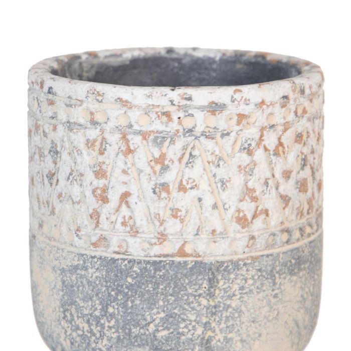 Macetero Cemento Decoración 10,50 X 10,50 X 12 cm