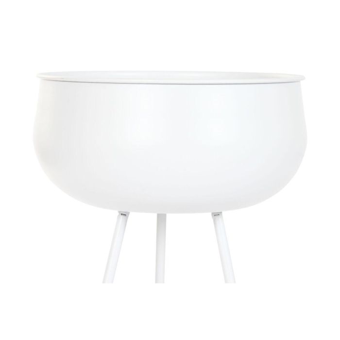 Macetero Home ESPRIT Blanco Metal Urbano 34 x 34 x 70 cm (2 Piezas) 1 Macetero Home ESPRIT Blanco Metal Urbano 34 x 34 x 70 cm (2 Piezas) 1