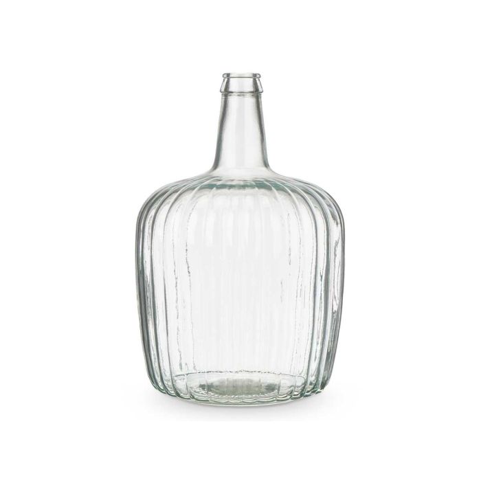 Garrafa Rayada 8L Giftdecor Vidrio Transparente 22x37x22 cm 2 Garrafa Rayada 8L Giftdecor Vidrio Transparente 22x37x22 cm 2