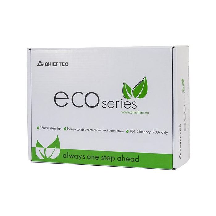 Chieftec GPE-500S ECO Serie Fuente de Alimentación 500W, No Modular, ATX 2.3, Negro 1 Chieftec GPE-500S ECO Serie Fuente de Alimentación 500W, No Modular, ATX 2.3, Negro 1