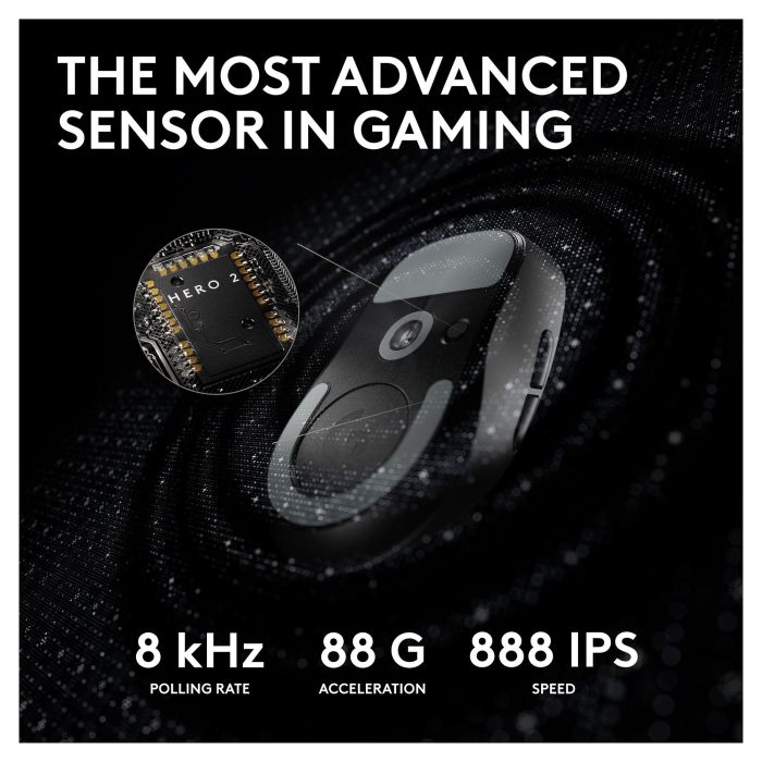 Logitech G Pro Ratón Inalámbrico Gaming con Sensor HERO y Tecnología LIGHTSPEED Negro 16
