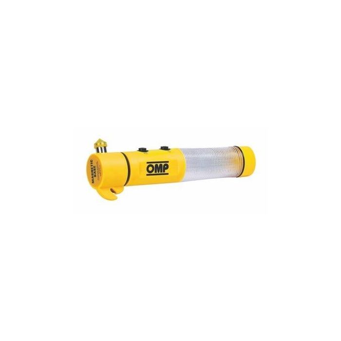 Omp MY2016 OMPDB0-0460-B01 Cutter Profesional de Seguridad para Cinturón y Martillo de Emergencia con Lámpara e Imán