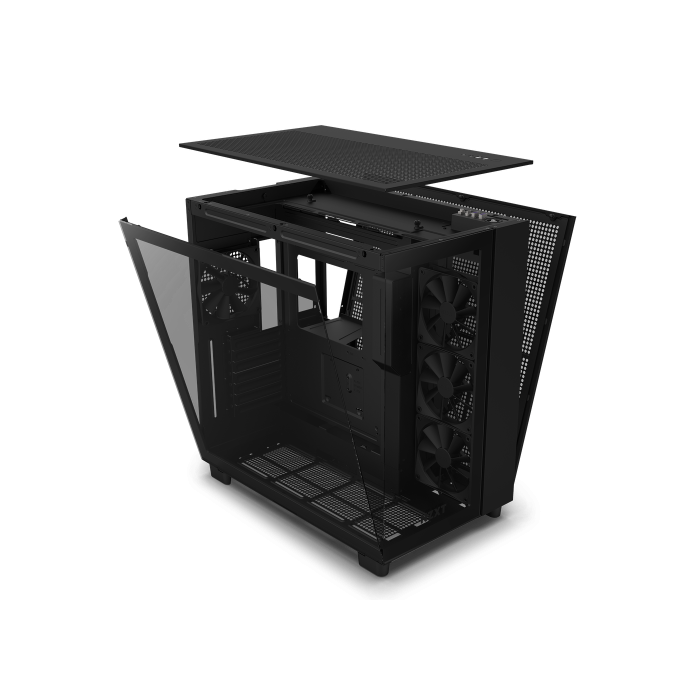 NZXT H9 All Black Midi Tower Negro 4