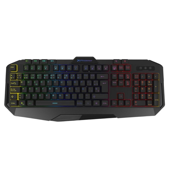 Phoenix technologies Teclado Gaming Phoenix MK2 Con Cable, Luz RGB, 9 Modos, 4 Botones Macro, 12 Teclas Multimedia, Compatible con Windows, Linux, MacOs Phoenix technologies Teclado Gaming Phoenix MK2 Con Cable, Luz RGB, 9 Modos, 4 Botones Macro, 12 Teclas Multimedia, Compatible con Windows, Linux, MacOs