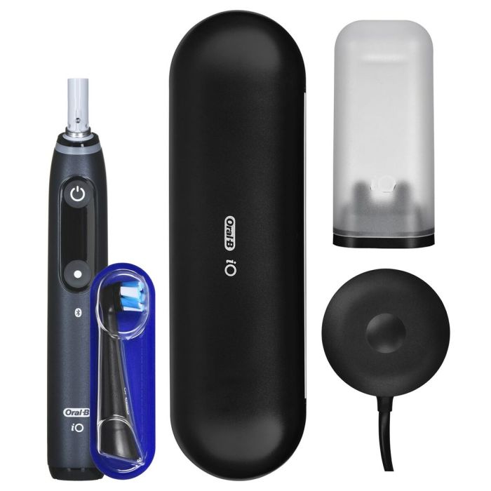 Oral-B 4210201363095 iO Series 8 Cepillo Dental Eléctrico Rotatorio Negro, 6 Modos: Cuidado Diario, Blanqueador y Sensible