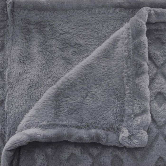 Manta Atmosphera Plaid Winter Rhombus Gris (230 x 180 cm) 3