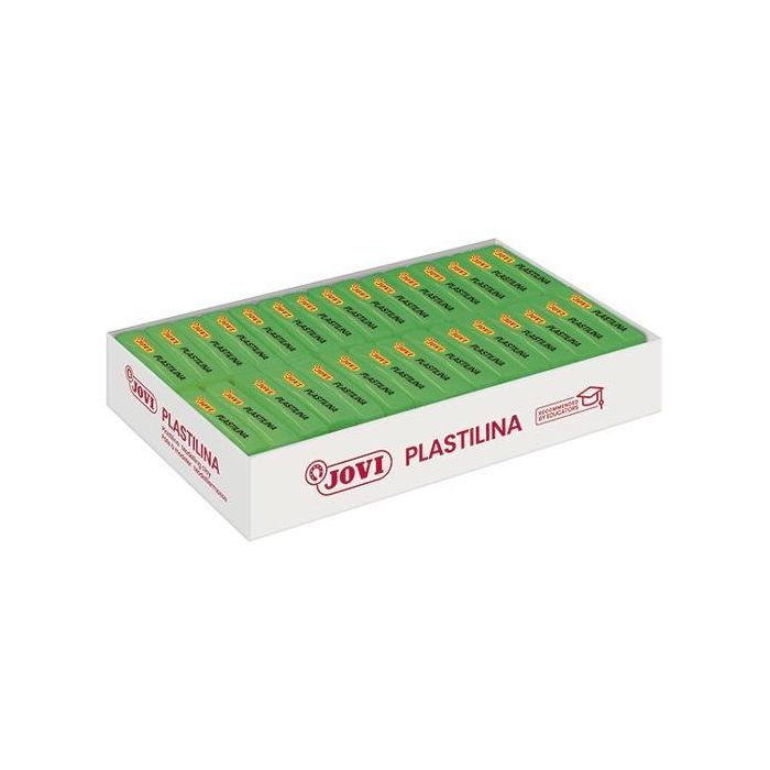Jovi Plastilina Pastilla 50 gr Verde Claro Caja 30 Ud