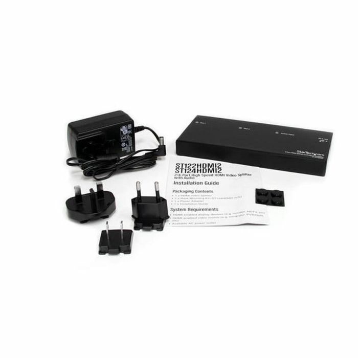 Conmutador HDMI Startech ST122HDMI2 Negro 1 Conmutador HDMI Startech ST122HDMI2 Negro 1