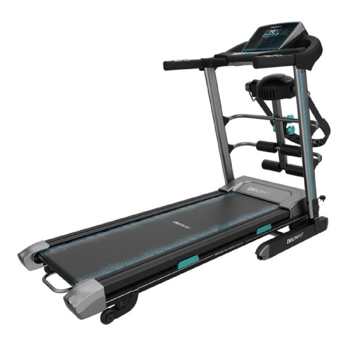 Cecotec 07081 Cinta de Correr Plegable 1500W 16 Km/h, 130x42 cm, Inclinación Automática, Amortiguación UltraFlex, LCD