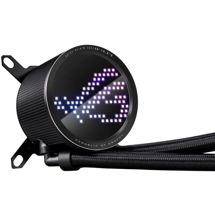 Asus ROG Ryuo III 240 ARGB Sistema de Refrigeración Líquida para CPU, Pantalla OLED AniMe Matrix, Aura Sync RGB, Ventiladores ROG ARGB de 120 mm, Negro - 90RC00J1-M0UAY0 4