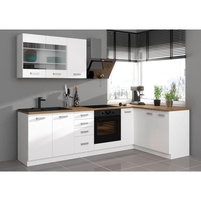 Mueble fregadero de 2 puertas ATLAS - L 80 x H 82 x P52 cm - Decoración blanca - Se vende sin encimera 4 Mueble fregadero de 2 puertas ATLAS - L 80 x H 82 x P52 cm - Decoración blanca - Se vende sin encimera 4
