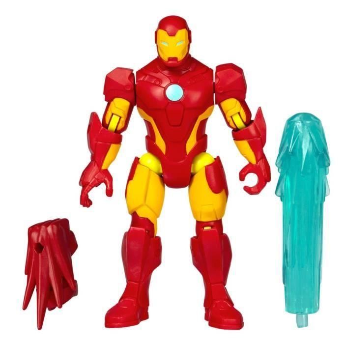 Hasbro F9269 Figura coleccionable Marvel Avengers MixMashers Iron Man con piezas intercambiables, 12 cm para niños +4 años 1