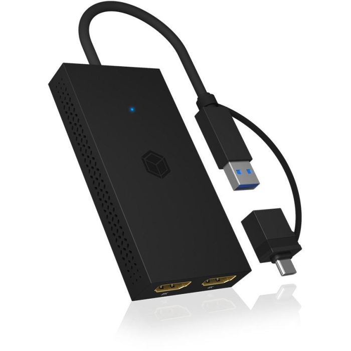 Splitter 2xHDMI > USB (BU-ST) + USB > USB-C (BU-ST) Adapter ICY BOX Black 1