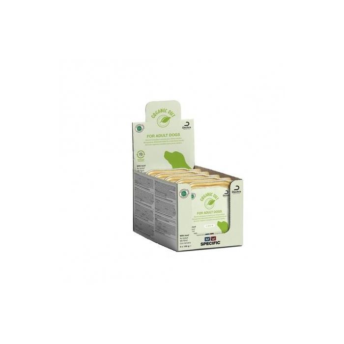Dechra C-Bio-W Organic Beef 5x150 gr Specific - Dieta equilibrada para perros adultos
